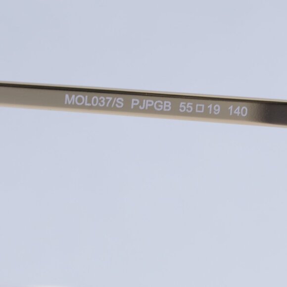 🕶️ New Moschino MOL037/S 0PJP GB Sunglasses - Gold/Blue Frame, Azure Lenses - Picture 8 of 10